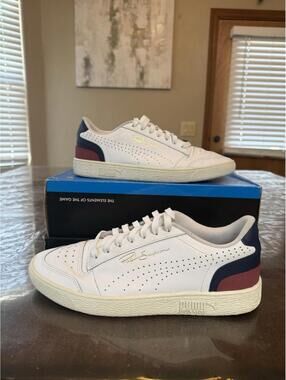 PUMA Ralph Sampson Lo Perf Soft 372395-04 Size 11 White /peacoat Burgundy
